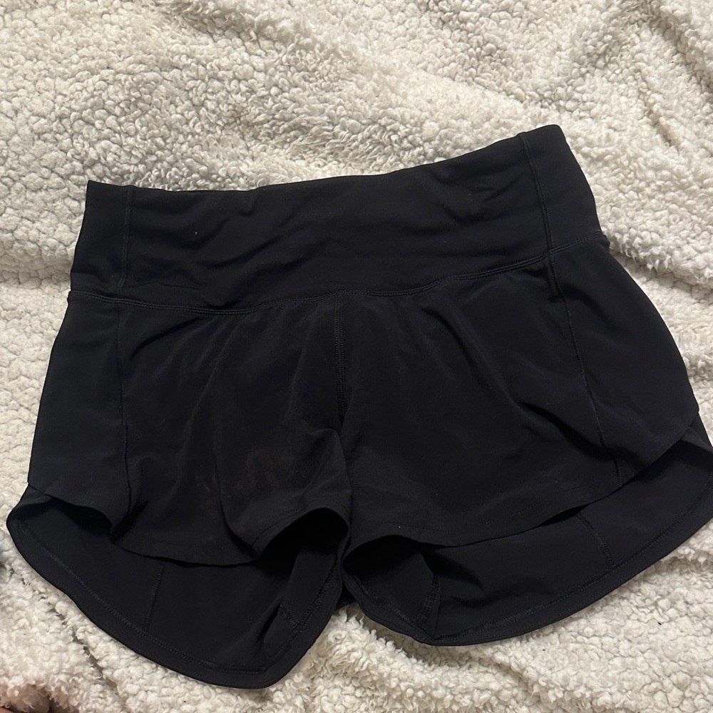 lululemon athletica Women's Black Athletic Shorts